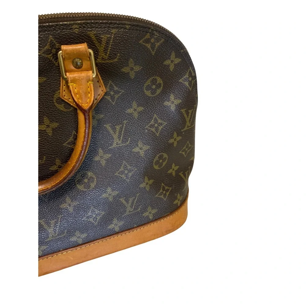 Louis Vuitton Alma PM Monogram Canvas Handbag Brown M51130 Vintage - Picture 10 of 16